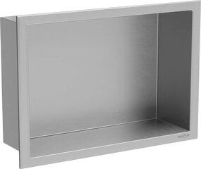 Mexen X-Wall-R süvistatav seinariiul, 30x20 cm, Inox hind ja info | Vannitoa sisustuselemendid ja aksessuaarid | kaup24.ee