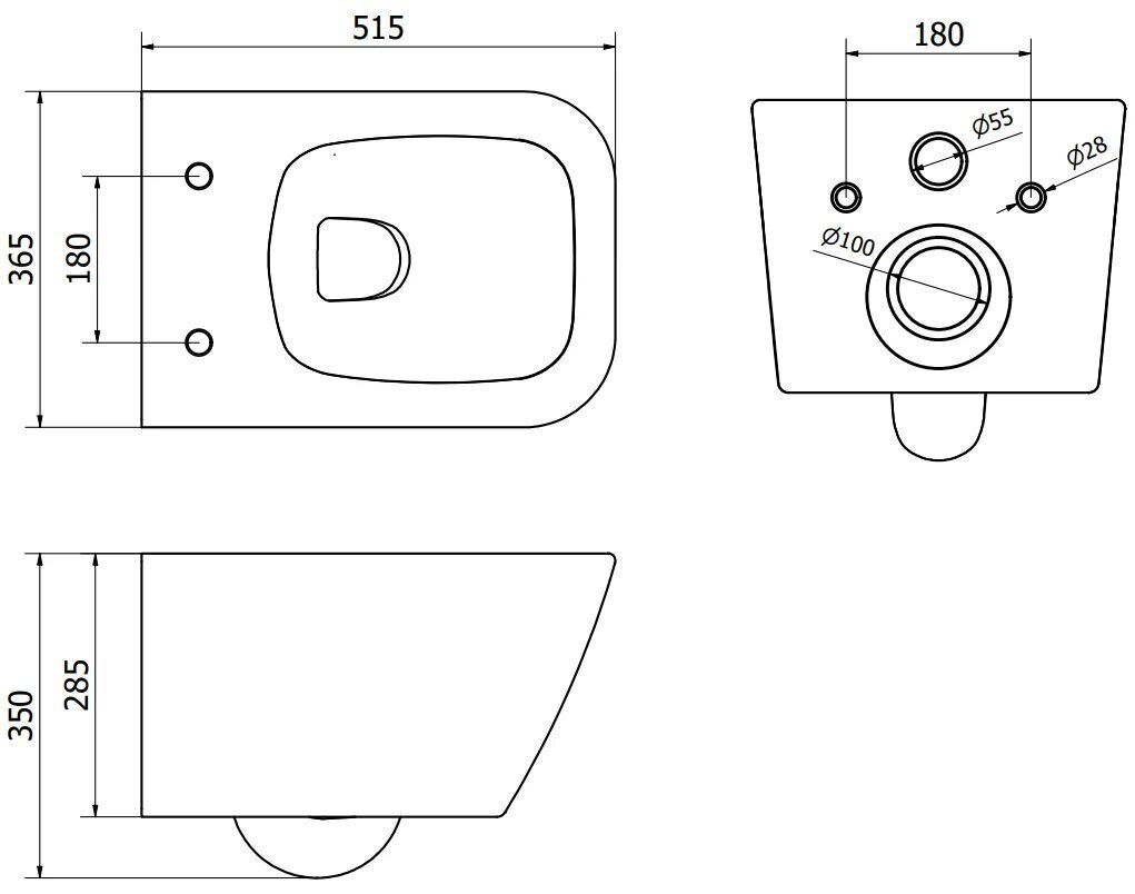 WC-pott Mexen Madox Rimless Slim Duroplast koos aeglaselt sulguva kaanega, White hind ja info | WС-potid | kaup24.ee