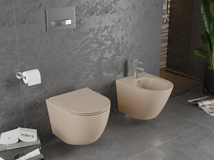 Туалет Mexen Lena Rimless Slim Duroplast с медленно сдвигающейся крышкой, Cappuccino mat  цена и информация | Унитазы | kaup24.ee