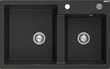 Graniidist köögivalamu Mexen Tomas koos sifooniga, Metallic black/gold hind ja info | Köögivalamud | kaup24.ee