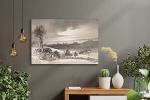 Плакат Вильнюсский пейзаж, 42x59 см (А2), Wolf Kult цена и информация | Картины, живопись | kaup24.ee