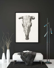 Плакат Иллюстрация черепа II, 59x84 см (A1), Wolf Kult цена и информация | Настенные деревянные декорации | kaup24.ee