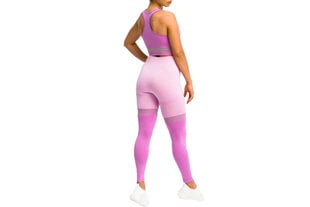 Naiste retuusid GymHero Leggins Stripes Mauve цена и информация | Спортивная одежда для женщин | kaup24.ee