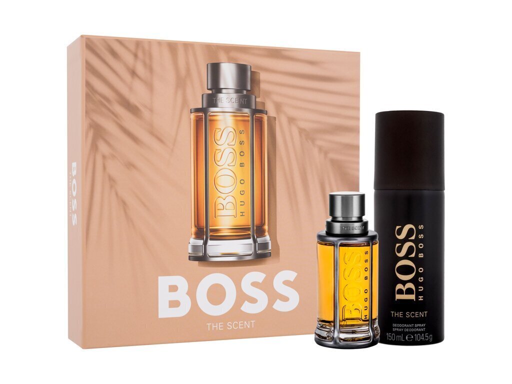 Komplekt Hugo Boss Boss The Scent meestele: parfüümvesi EDT meestele 50 ml + pihustatav deodorant 150 ml hind ja info | Meeste parfüümid | kaup24.ee