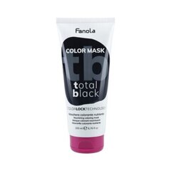 Fanola Color Mask - Vyživující a barvicí maska na vlasy  Total Black #000000 цена и информация | Маски, масла, сыворотки | kaup24.ee