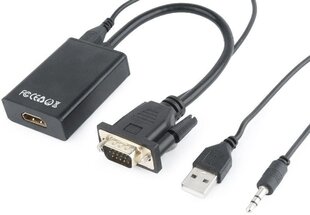 Адаптер Gembird A-VGA-HDMI-01 цена и информация | Адаптеры и USB-hub | kaup24.ee