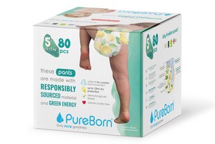 Экологические подгузники PureBorn S5 (12-17кг), 80шт цена и информация | Подгузники | kaup24.ee