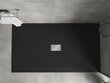 Ristkülikukujuline dušialus Mexen Hugo SMC koos sifooniga, Black+Inox, 110,120,130,140,150,160,170,180,200 x 100 cm hind ja info | Dušialused | kaup24.ee