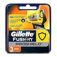 Сменная головка Fusion Proglide Gillette, 3шт. цена и информация | Косметика и средства для бритья | kaup24.ee