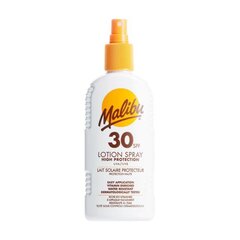 Malibu Lotion Spray SPF30 päikesekaitsesprei, 200 ml цена и информация | Кремы от загара | kaup24.ee