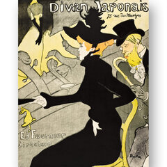 Plakat „Divan Japonais“, Henri de Toulouse-Lautrec, 59 x 84 cm (A1), Wolf Kult hind ja info | Seinapildid | kaup24.ee