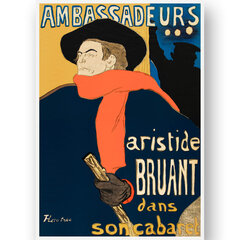 Plakat „Suursaadikud“, Henri de Toulouse-Lautrec, 59x84 cm (A1), Wolf Kult цена и информация | Картины, живопись | kaup24.ee