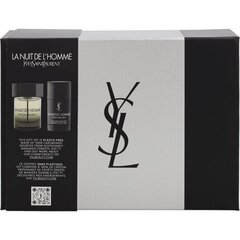 Komplekt Yves Saint Laurent La Nuit De L'Homme meestele: tualettvesi EDT, 100 ml + spreideodorant, 75 ml hind ja info | Meeste parfüümid | kaup24.ee