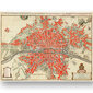 Plakat Antiikne kaart Paris, 42x59 cm (A2), Wolf Kult hind ja info | Seinapildid | kaup24.ee