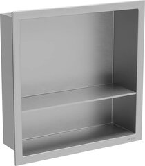 Mexen X-Wall-R süvistatav seinariiul 2l, 30x30 cm, Inox hind ja info | Vannitoa sisustuselemendid ja aksessuaarid | kaup24.ee