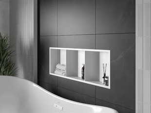 Mexen X-Wall-R süvistatav seinariiul 3l, 90x30 cm, White цена и информация | Аксессуары для ванной комнаты | kaup24.ee