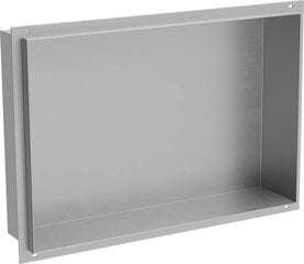 Mexen X-Wall-NR süvistatav seinariiul, 45x30 cm, Inox hind ja info | Vannitoa sisustuselemendid ja aksessuaarid | kaup24.ee