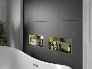 Mexen X-Wall-NR süvistatav seinariiul, 45x20 cm, Gold цена и информация | Аксессуары для ванной комнаты | kaup24.ee