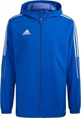Куртка Adidas Tiro 21, синяя цена и информация | Футбольная форма и другие товары | kaup24.ee