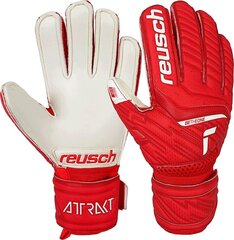 Вратарские перчатки Reusch Attrakt Silver Jr, красный цвет цена и информация | Перчатки вратаря | kaup24.ee