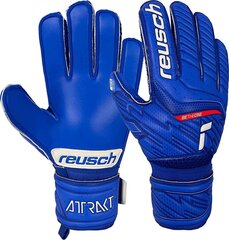 Вратарские перчатки Reusch Attrakt Silver Jr 51 72 215 4010, синие цена и информация | Перчатки вратаря | kaup24.ee