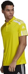 T-särk Adidas Polo, kollane hind ja info | Jalgpalli varustus ja riided | kaup24.ee
