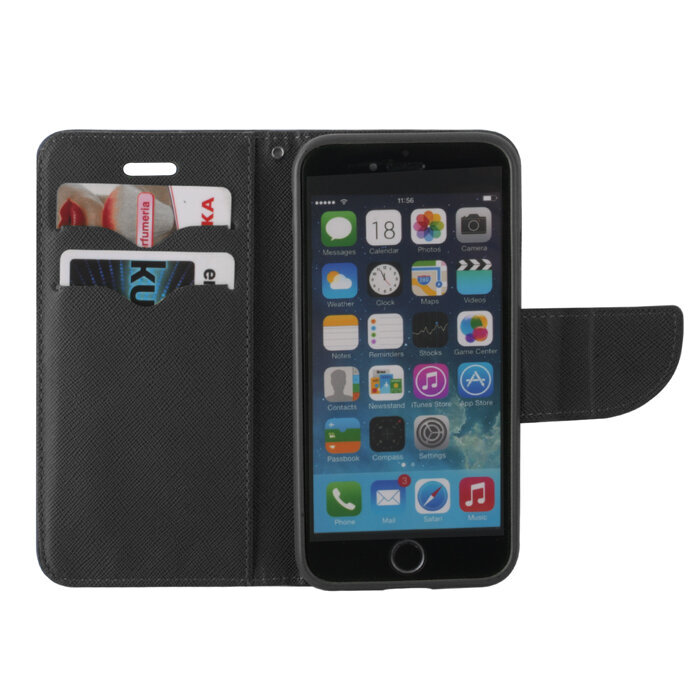 Smart Fancy case for iPhone 5 / 5S / SE black цена и информация | Telefoni kaaned, ümbrised | kaup24.ee