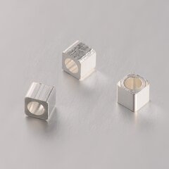 Eraldaja (spacer), kuubik, 3x3x3 mm, 30 tk., 1 pakk цена и информация | Принадлежности для изготовления украшений, бисероплетения | kaup24.ee