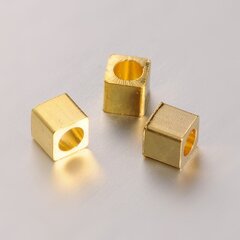 Eraldaja (spacer), kuubik, 3x3x3 mm, 30 tk., 1 pakk цена и информация | Принадлежности для изготовления украшений, бисероплетения | kaup24.ee