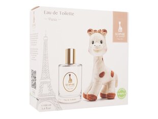 Komplekt: parfüüm lastele alates 5. eluaastast Sophie la Giraffe Coffret Eau de Toilette 100 ml + võluv plüüsist mänguasi цена и информация | Духи для детей | kaup24.ee