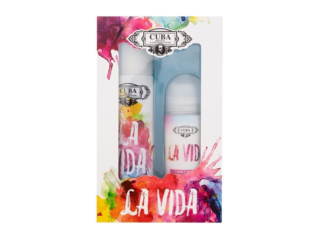 Komplekt naistele Cuba La Vida: EDT 100 ml + rulldeodorant, 50 ml цена и информация | Naiste parfüümid | kaup24.ee