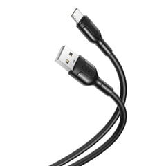 XO cable NB212 USB - USB-C 1,0 m 2,1A black цена и информация | Кабели и провода | kaup24.ee