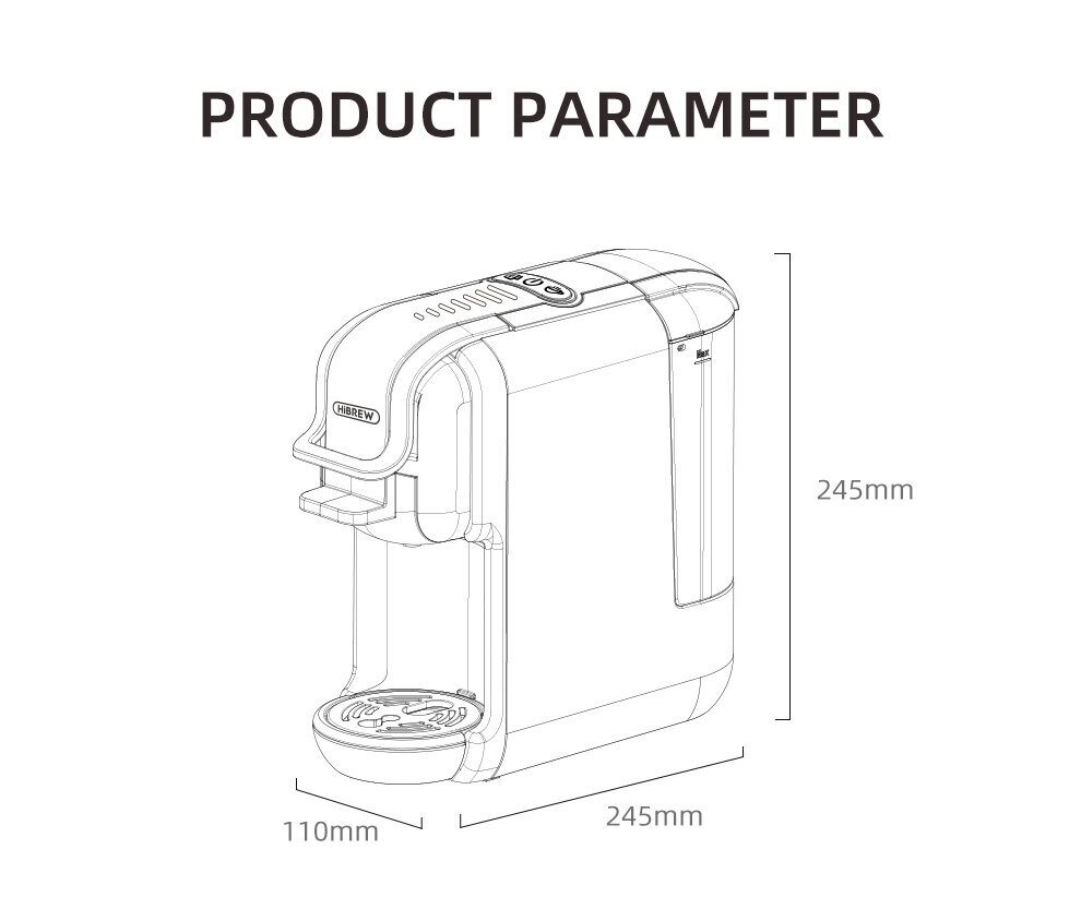 Hibrew 5-in-1 H2B - Valge hind ja info | Kohvimasinad | kaup24.ee