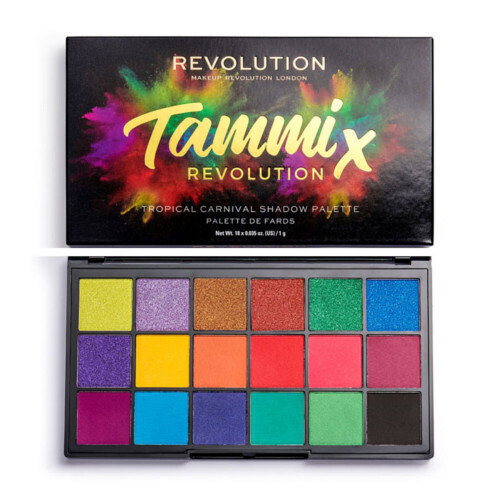 Lauvärvipalett Revolution Tammi X Eyeshadow palette Tropical Carnival, 18 g цена и информация | Ripsmetušid, lauvärvid, silmapliiatsid, seerumid | kaup24.ee