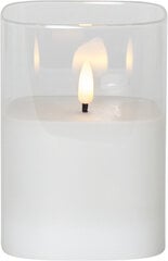 Декоративная светодиодная свеча Star Trading Flamme, прозрачная, 9 х 12,5 см цена и информация | Подсвечники, свечи | kaup24.ee