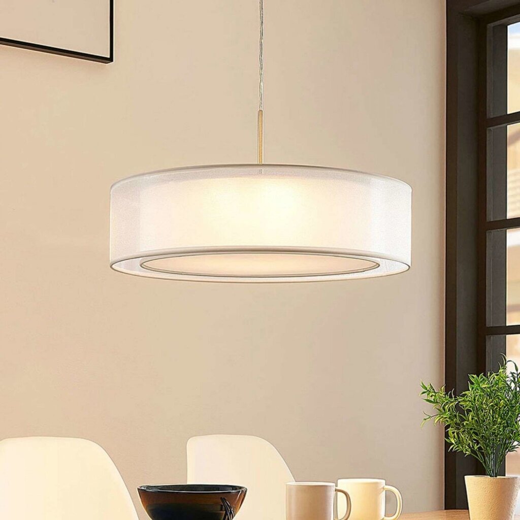 Amon kangast ripplamp reguleeritavate LED-idega, valge hind ja info | Rippvalgustid | kaup24.ee