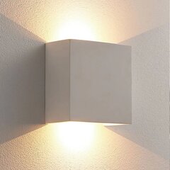 Anneke - kipsist ruudukujuline LED seinavalgusti цена и информация | Настенные светильники | kaup24.ee