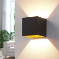 Archchio Aldrina LED seinavalgusti, kuubik, must