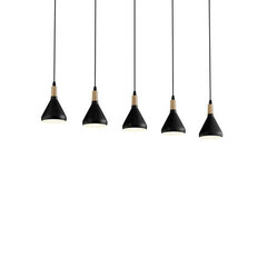 Arina LED rippvalgusti, musta värvi, 5 pirni hind ja info | Rippvalgustid | kaup24.ee