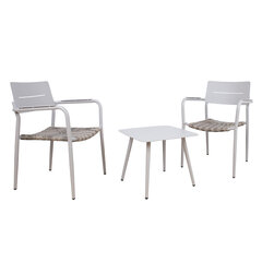 Rõdukomplekt COCORA laud ja 2 tooli, pruun цена и информация | Комплекты уличной мебели | kaup24.ee