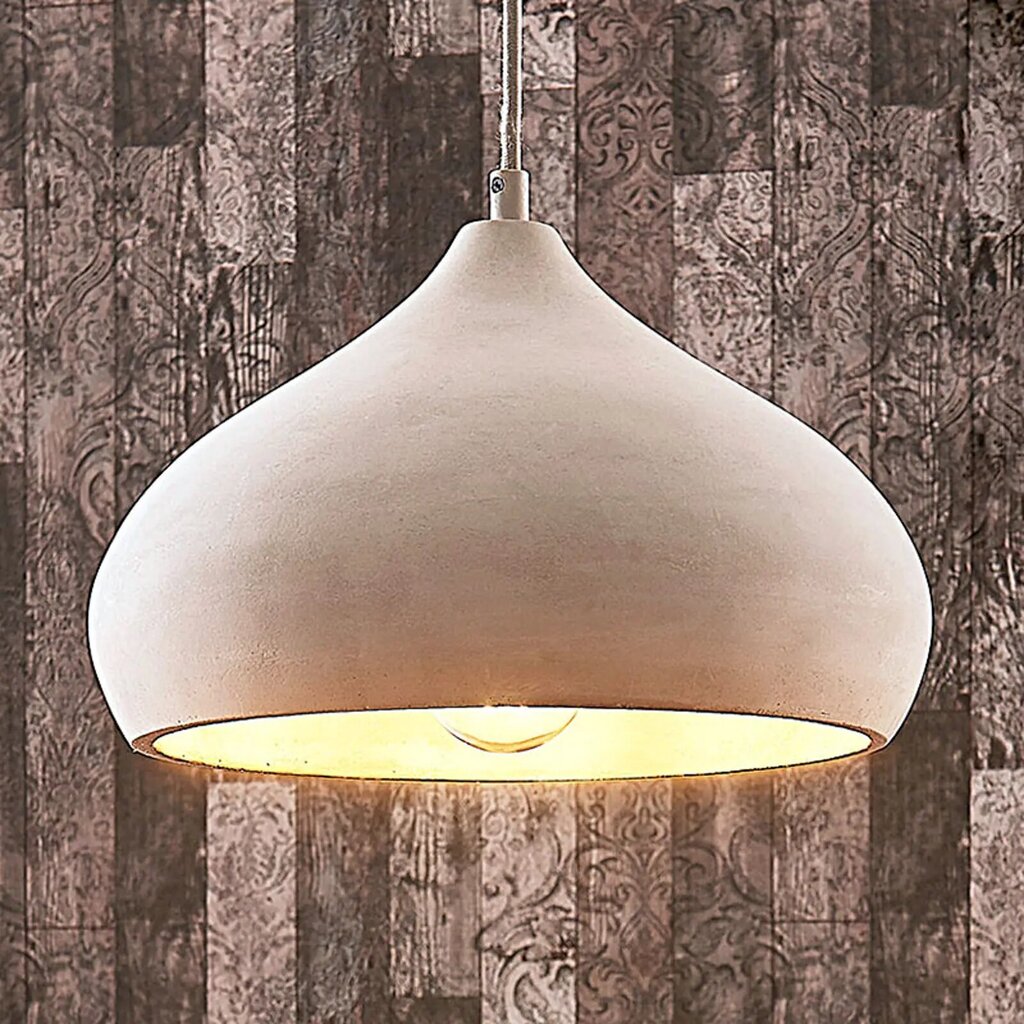 Betoonist ripplamp Morton, Ø 29 cm hind ja info | Rippvalgustid | kaup24.ee