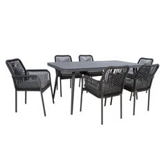 Садовая мебель HELA стол и 6 стульев цена и информация | Комплекты уличной мебели | kaup24.ee
