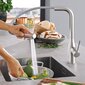 Köögisegisti GROHE Essence, väljatõmmatava dušiga, kroom, 30270000 hind ja info | Köögisegistid | kaup24.ee