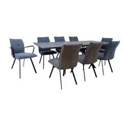 Söögilauakomplekt EDDY-2 8-tooliga 10338+10339 цена и информация | Комплекты мебели для столовой | kaup24.ee