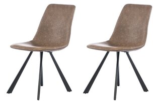 2 tooli komplekt Element Laura Designer chair, pruun hind ja info | Söögilaua toolid, köögitoolid | kaup24.ee