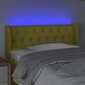 vidaXL LED-voodipeats, roheline, 103x16x78/88 cm, kangas цена и информация | Voodid | kaup24.ee