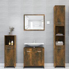 vidaXL vannitoakapp, suitsutatud tamm, 30 x 30 x 95 cm, tehispuit hind ja info | Vannitoakapid | kaup24.ee