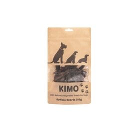 Сушеные кусочки сердца буйвола KIMO, 100 г цена и информация | Лакомства для собак | kaup24.ee