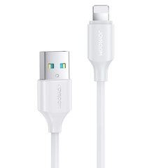 Joyroom USB Charging / Data Cable - Lightning 2.4A 0.25m white (S-UL012A9) (0,25) цена и информация | Кабели для телефонов | kaup24.ee