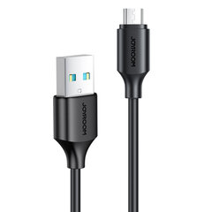 Joyroom cable USB-A - Micro USB 480Mb / s 2.4A 0.25m black (S-UM018A9) (Black) hind ja info | Mobiiltelefonide kaablid | kaup24.ee